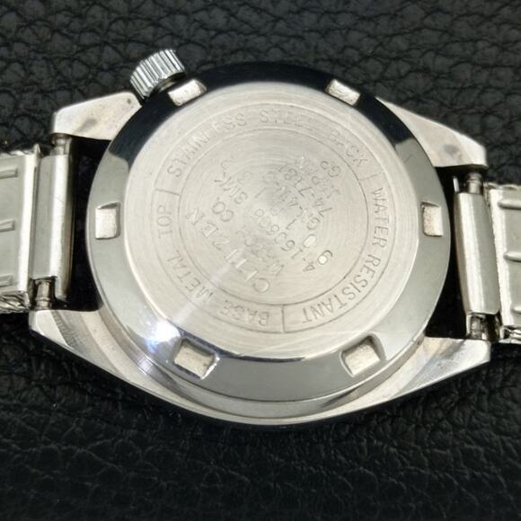 Vintage 1970 Citizen Automatic Womans Silver Watch W/daydate & Gold accents main image 7